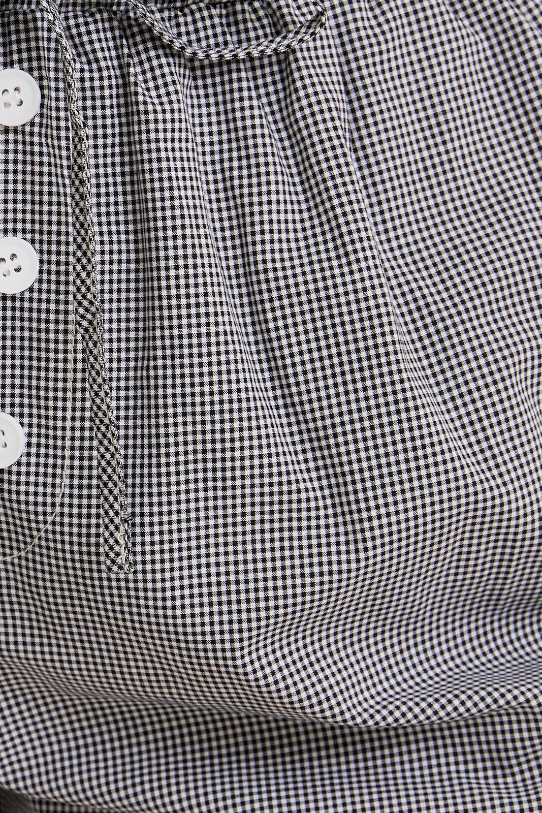 Beachside checkered shorts, black