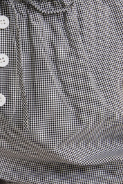 Beachside checkered shorts, black