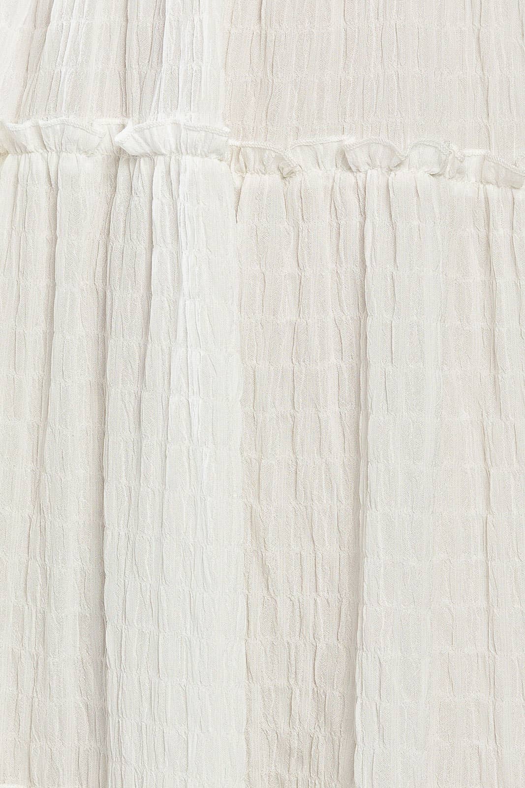 Faye Tiered Maxi Dress, white