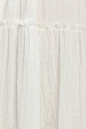Faye Tiered Maxi Dress, white