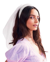 Pearl Headband with detachable veil