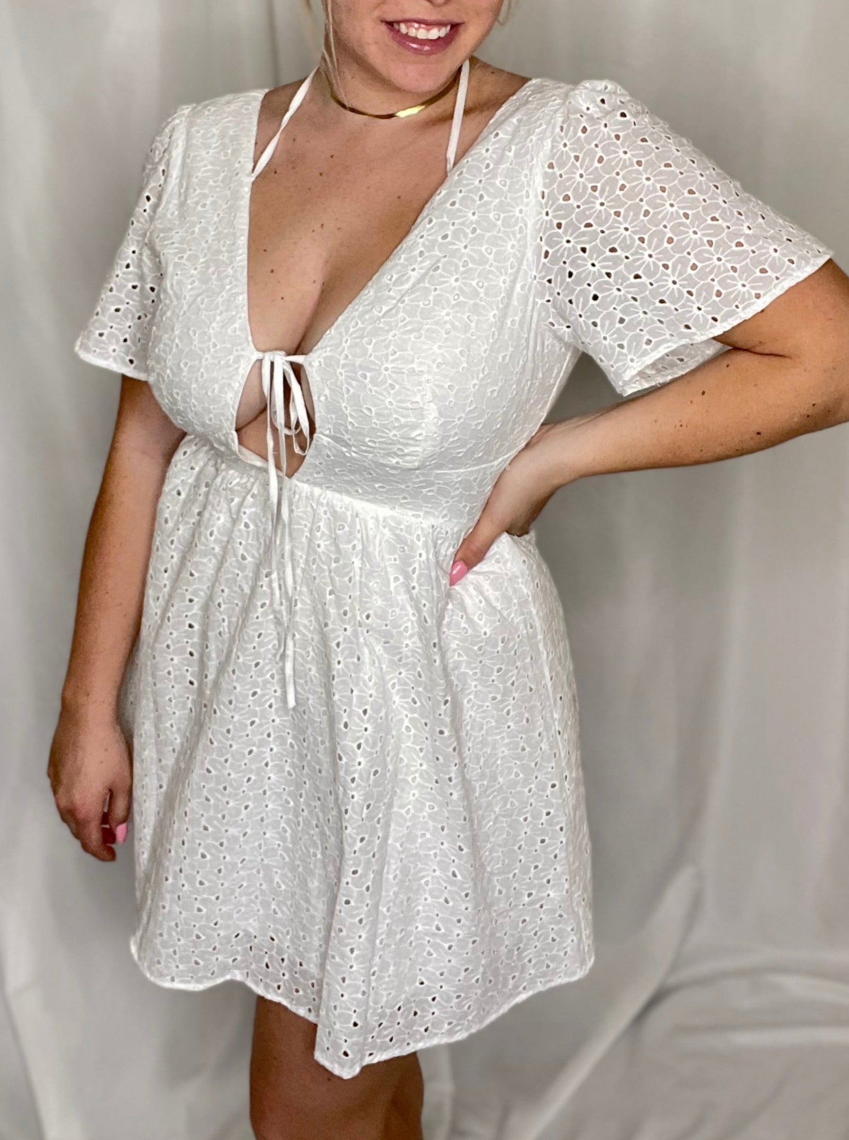 Isn't She Lovely Dress, white