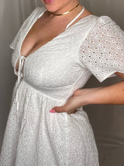 Isn't She Lovely Dress, white