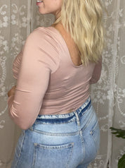 Love Me Knot Bodysuit, mauve