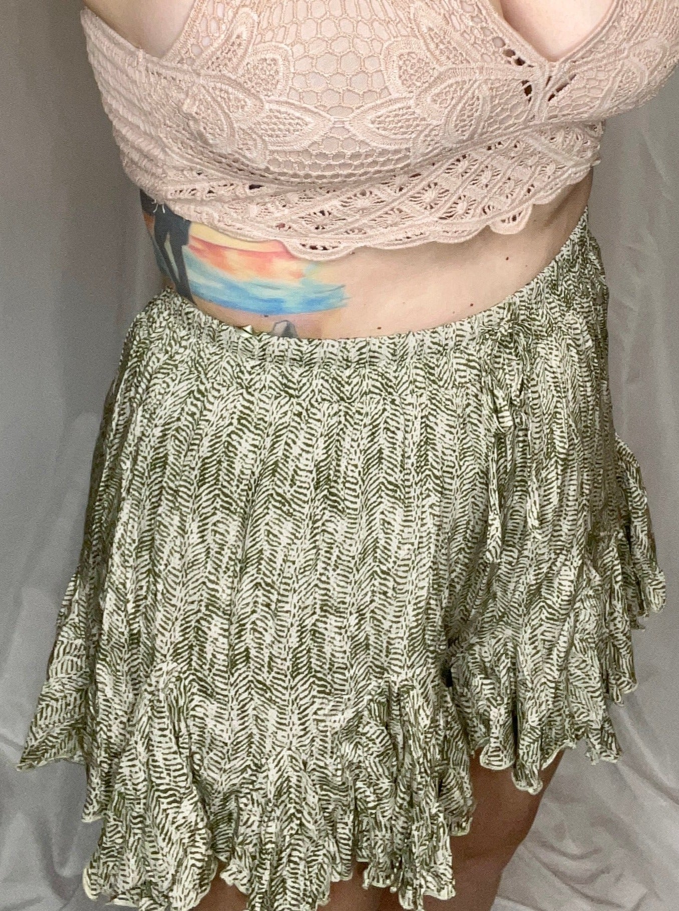 Safari Printed Skort, green