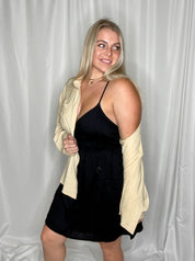 Harley elastic waist dress, black