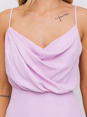 Eyes On You drape dress, lavender