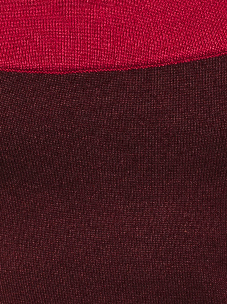 Sweet Revenge knit midi dress, plum