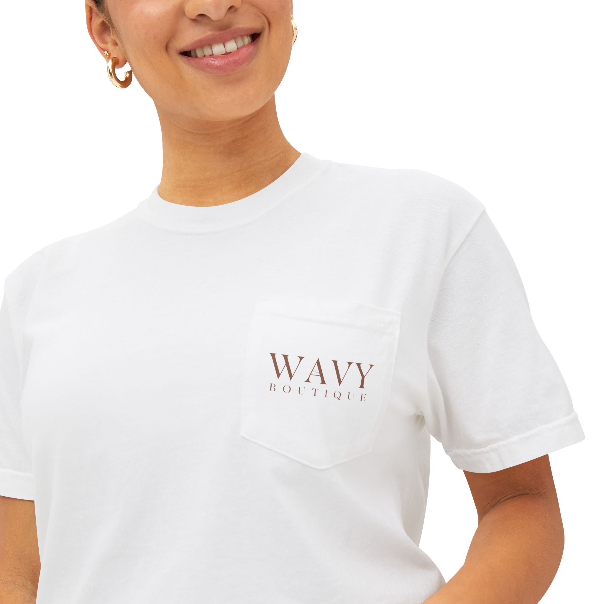 Wavy Boutique Pocket Tee