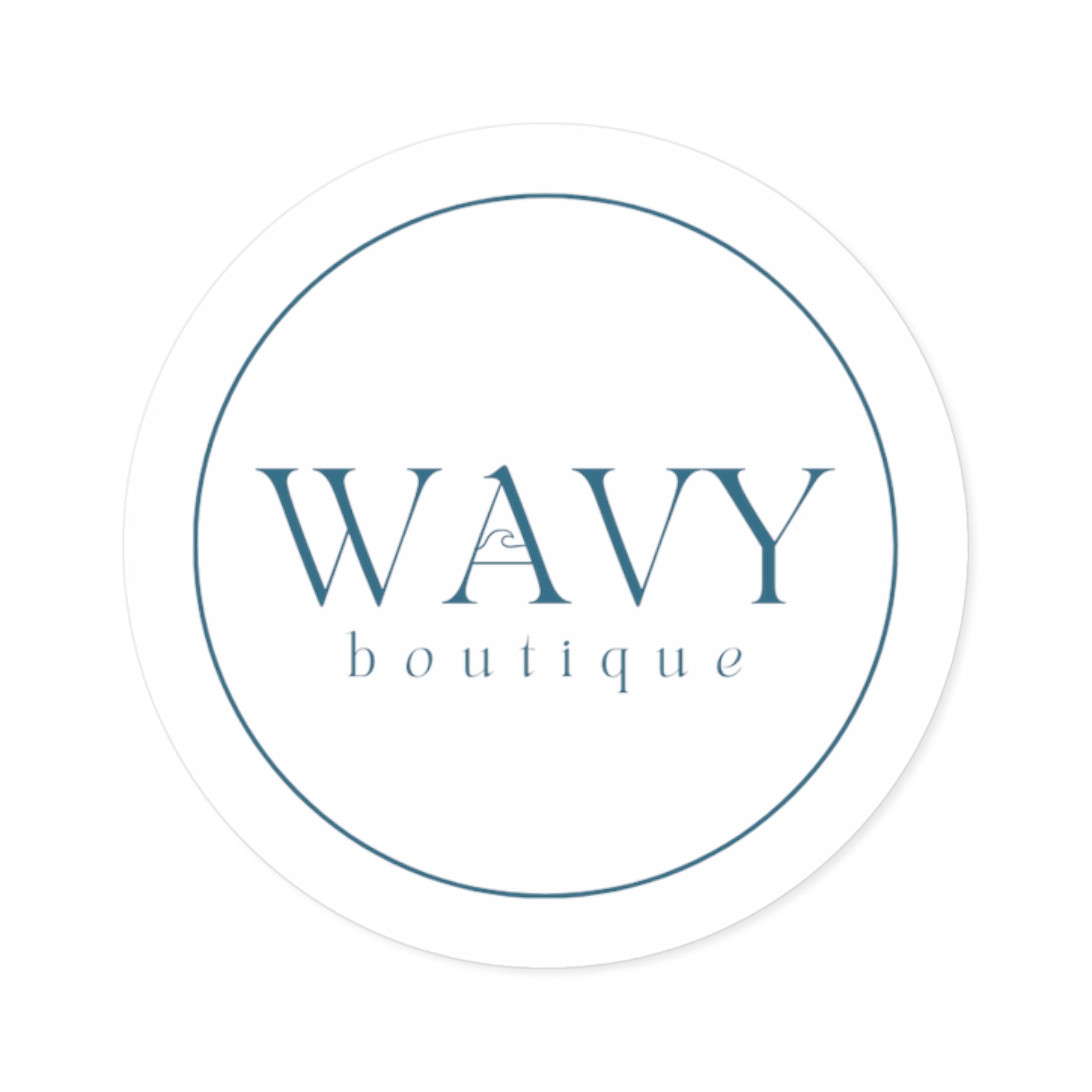 wavy boutique sticker