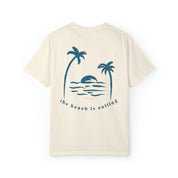 The Beach is Calling graphic tee