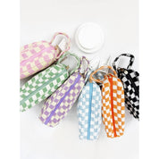 Jetset Checkered Cosmetic Bag with handle