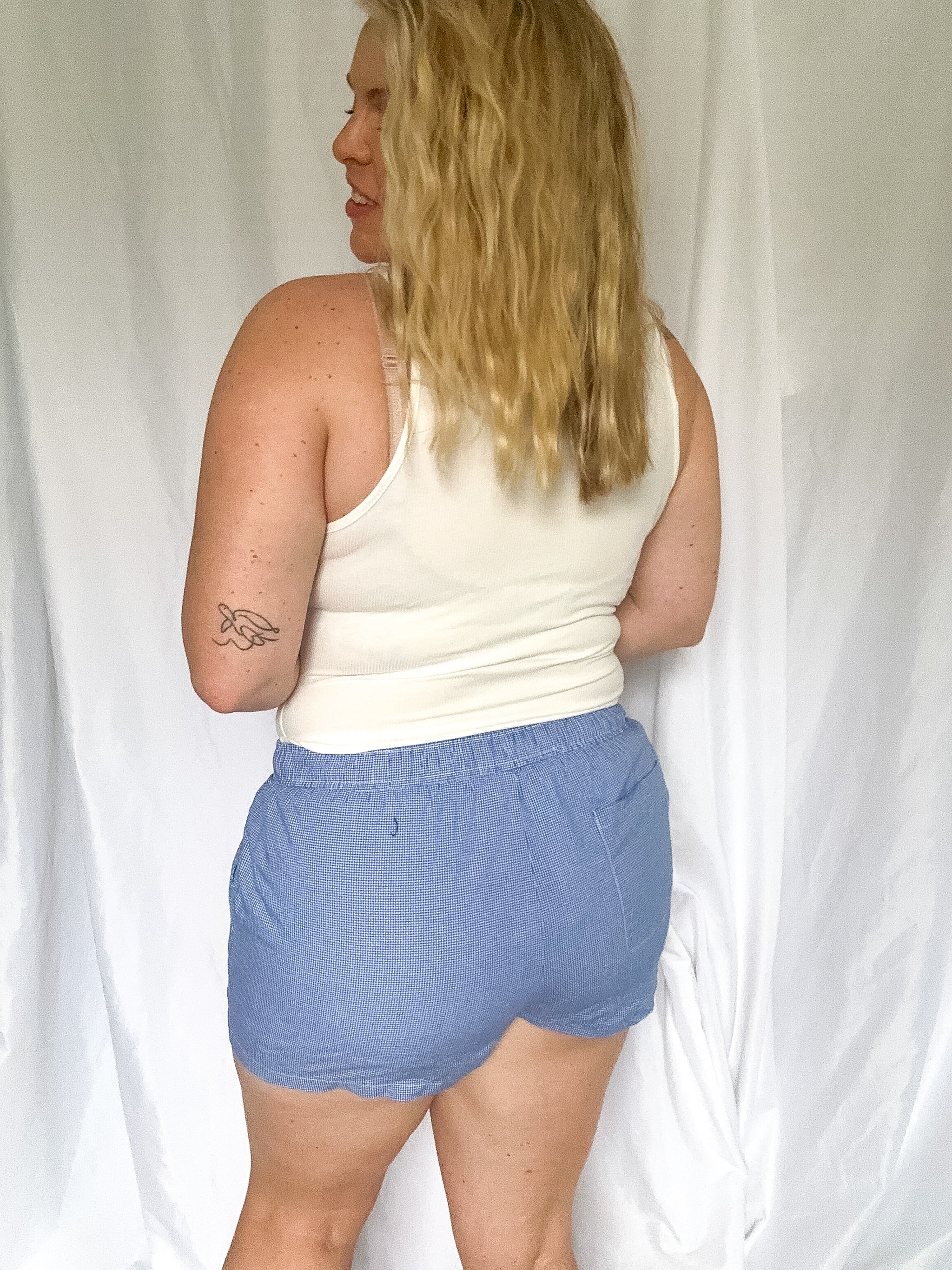 USA embroidered ribbed tank bodysuit