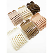 Solace Flat Hair Claw Clip, neutral