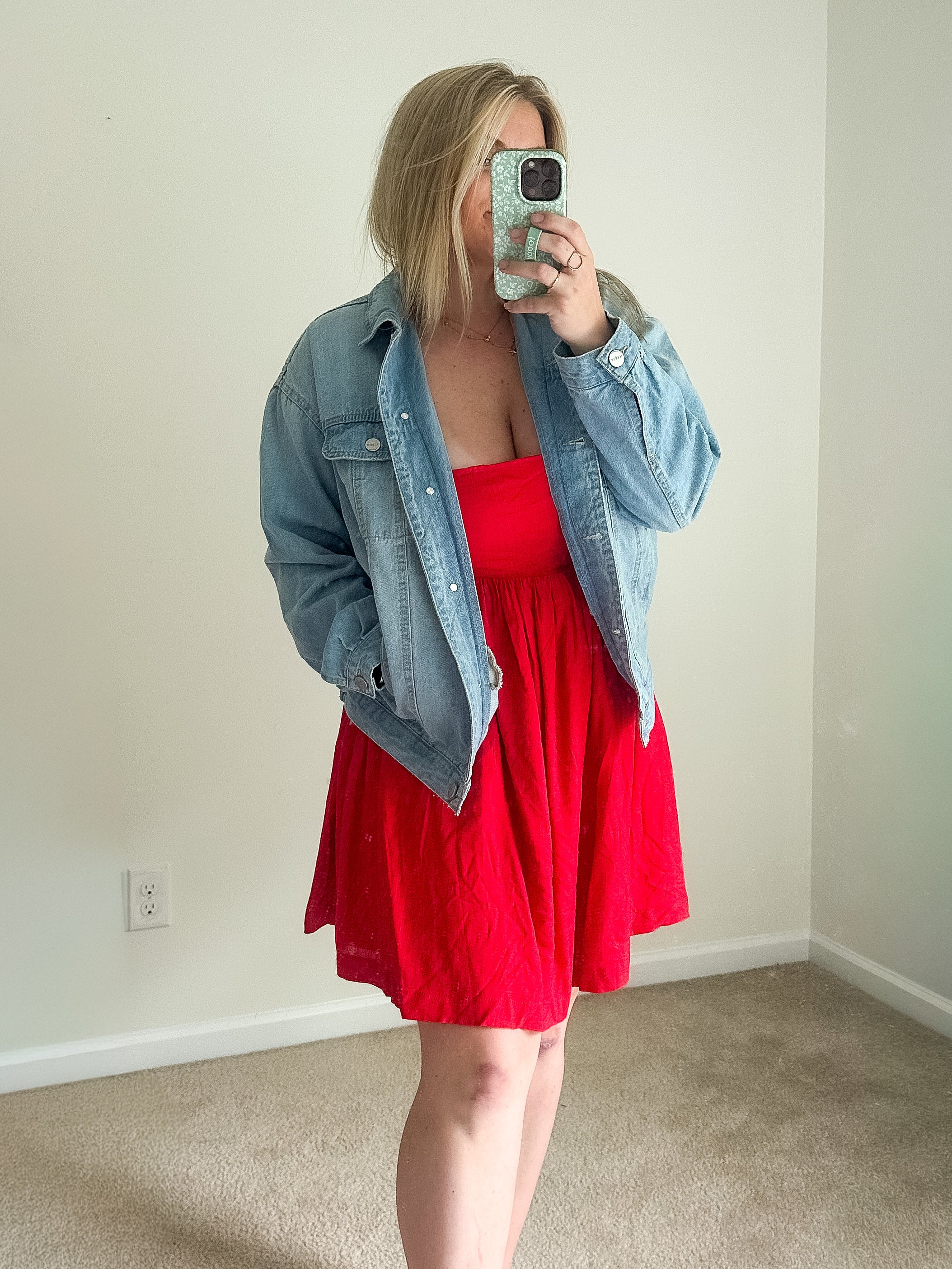 Dune Dancer Babydoll Tube Dress, red