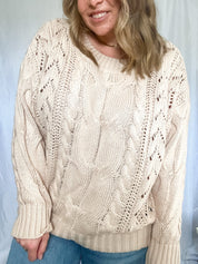 Maeve oversized sweater, beige