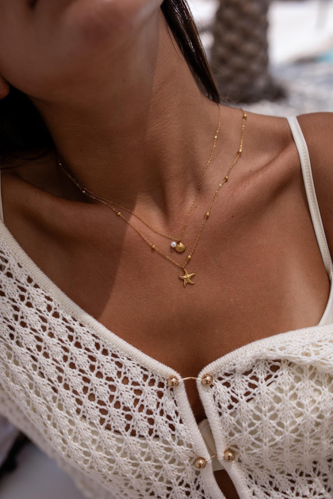 Siren Necklace, gold