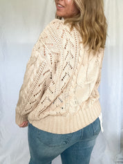 Maeve oversized sweater, beige