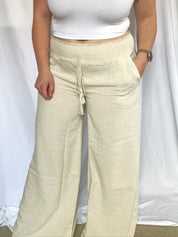 Tallulah Linen Pants, oatmeal