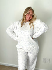 Snowflake Long Sleeve Pajama Top