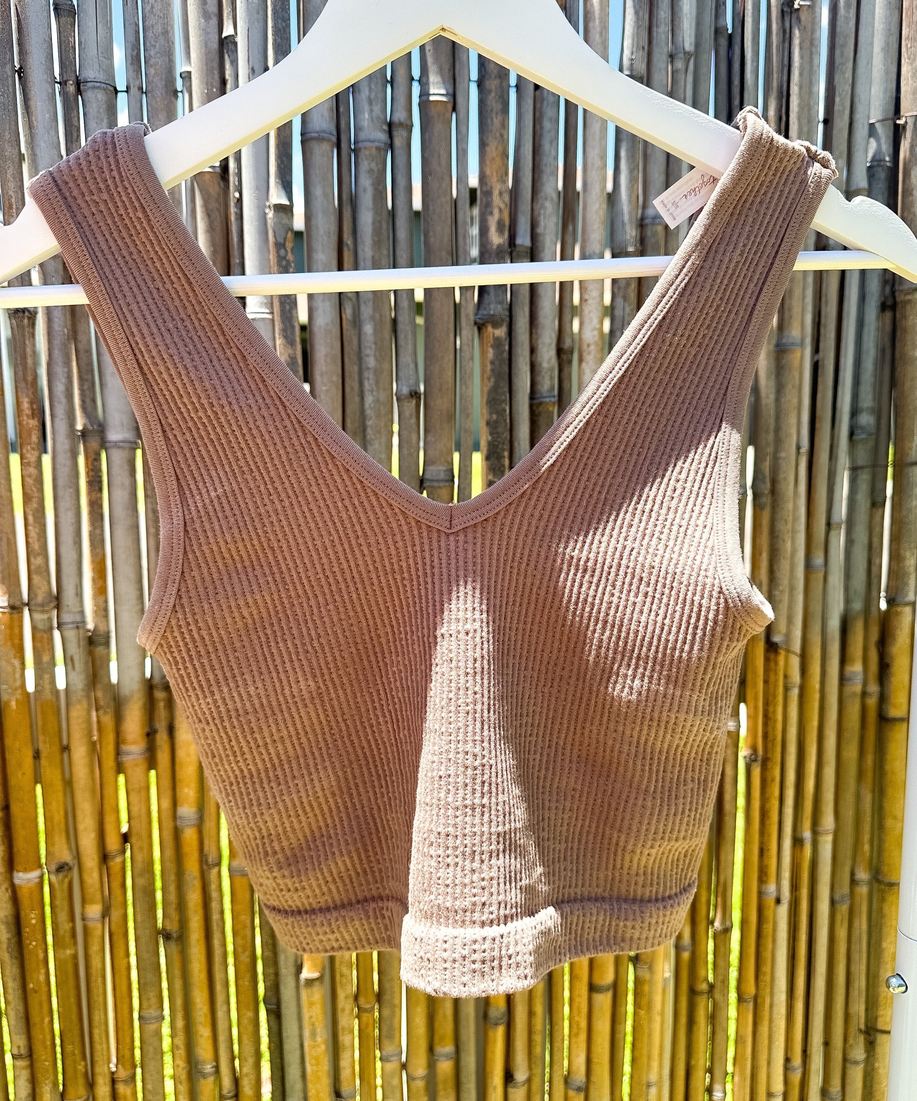 Averi cropped seamless tank top