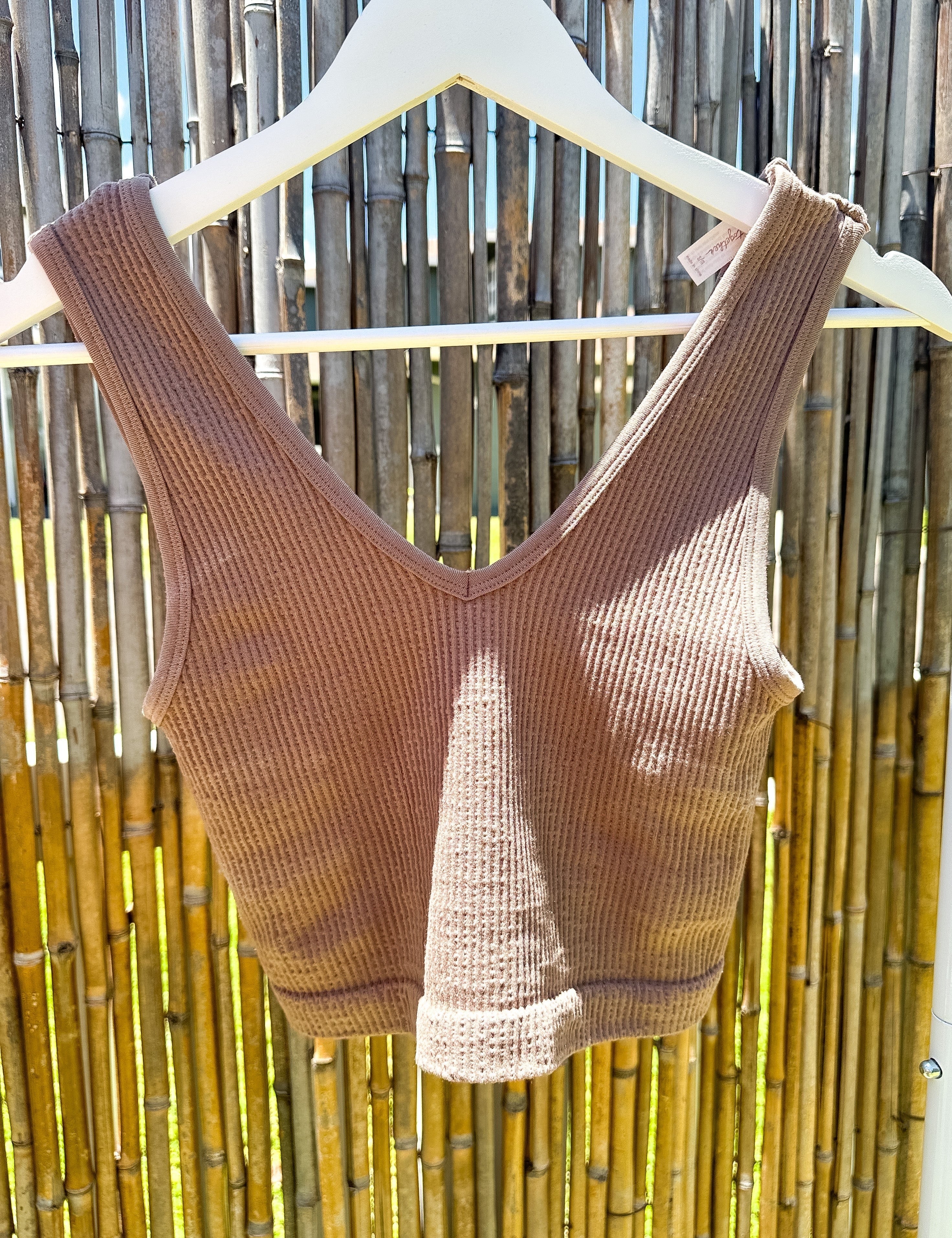 Averi cropped seamless tank top