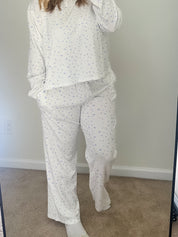 Snowflake Long Sleeve Pajama Top