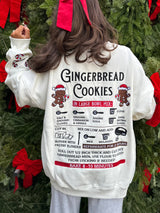 Gingerbread Lane embroidered sweatshirt, ivory