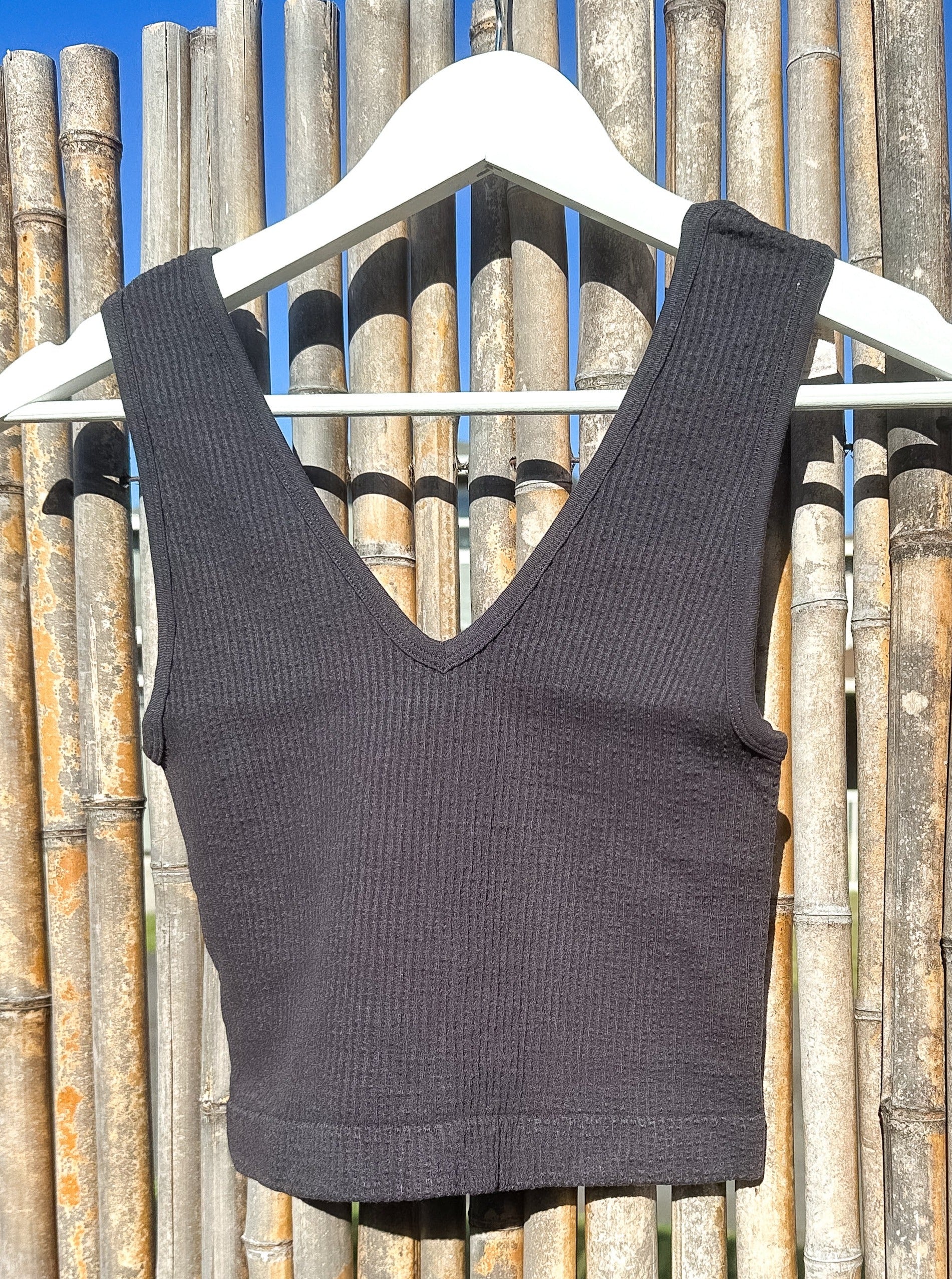 Averi cropped seamless tank top