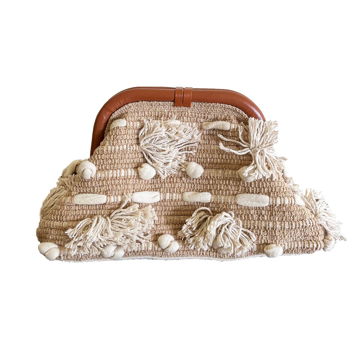 Down the Shore Clutch, beige