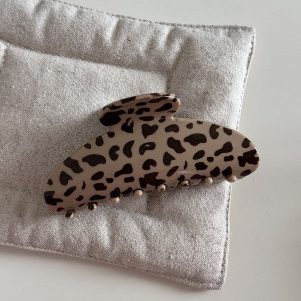 Leopard Print Claw Clip