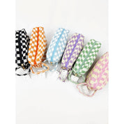 Jetset Checkered Cosmetic Bag with handle