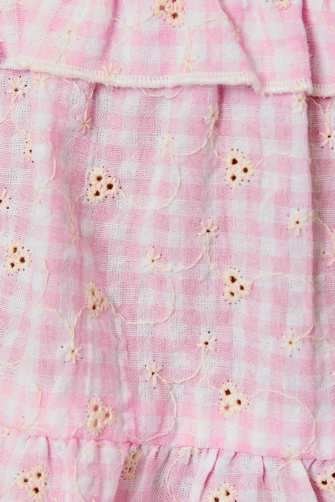 Coastal Picnic Babydoll Tiered Top, Pink