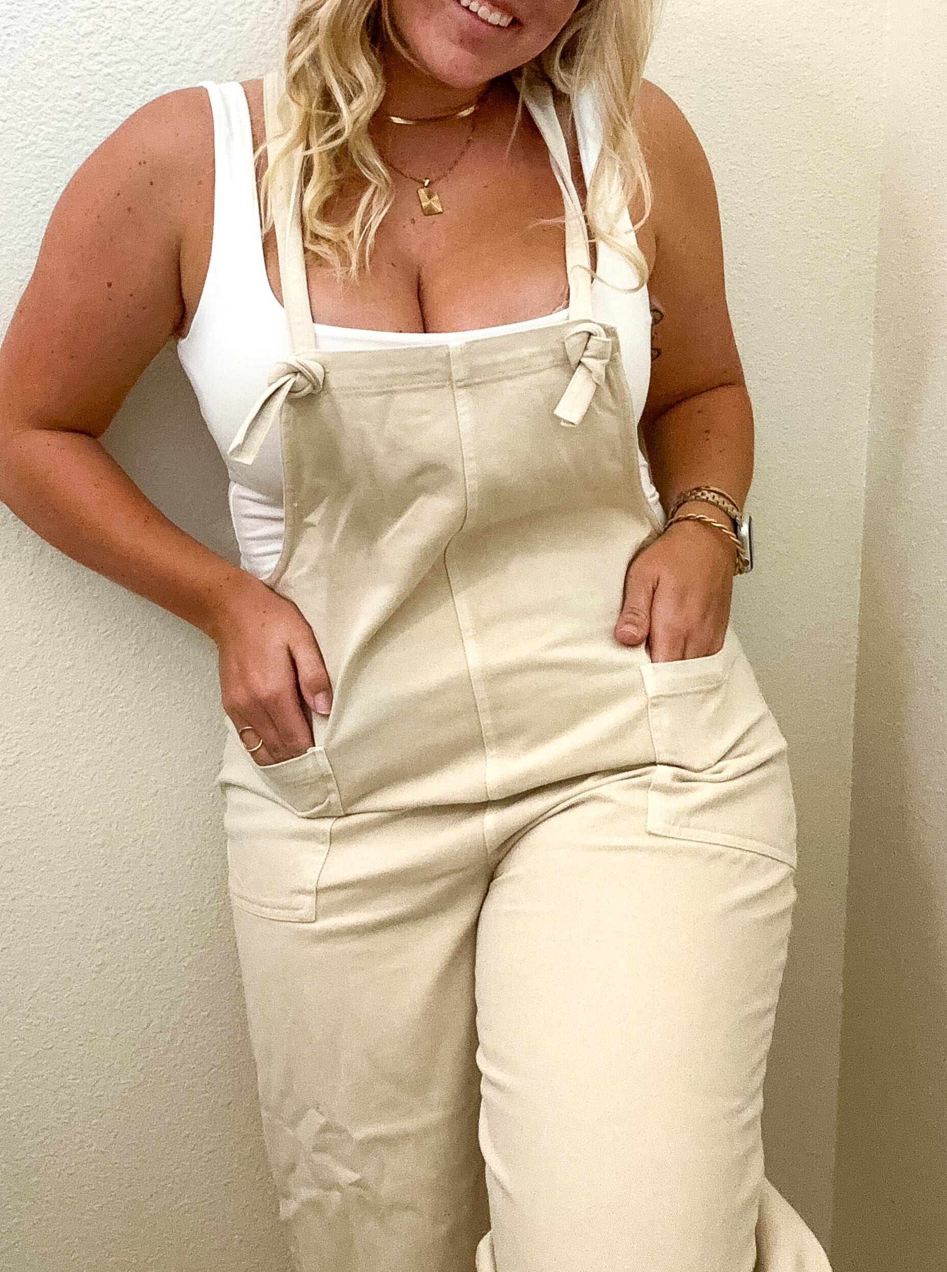 Beachcomber jumpsuit, oatmeal