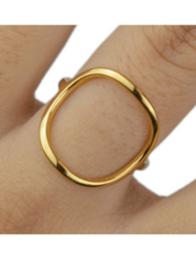 Ocean Ave ring, gold