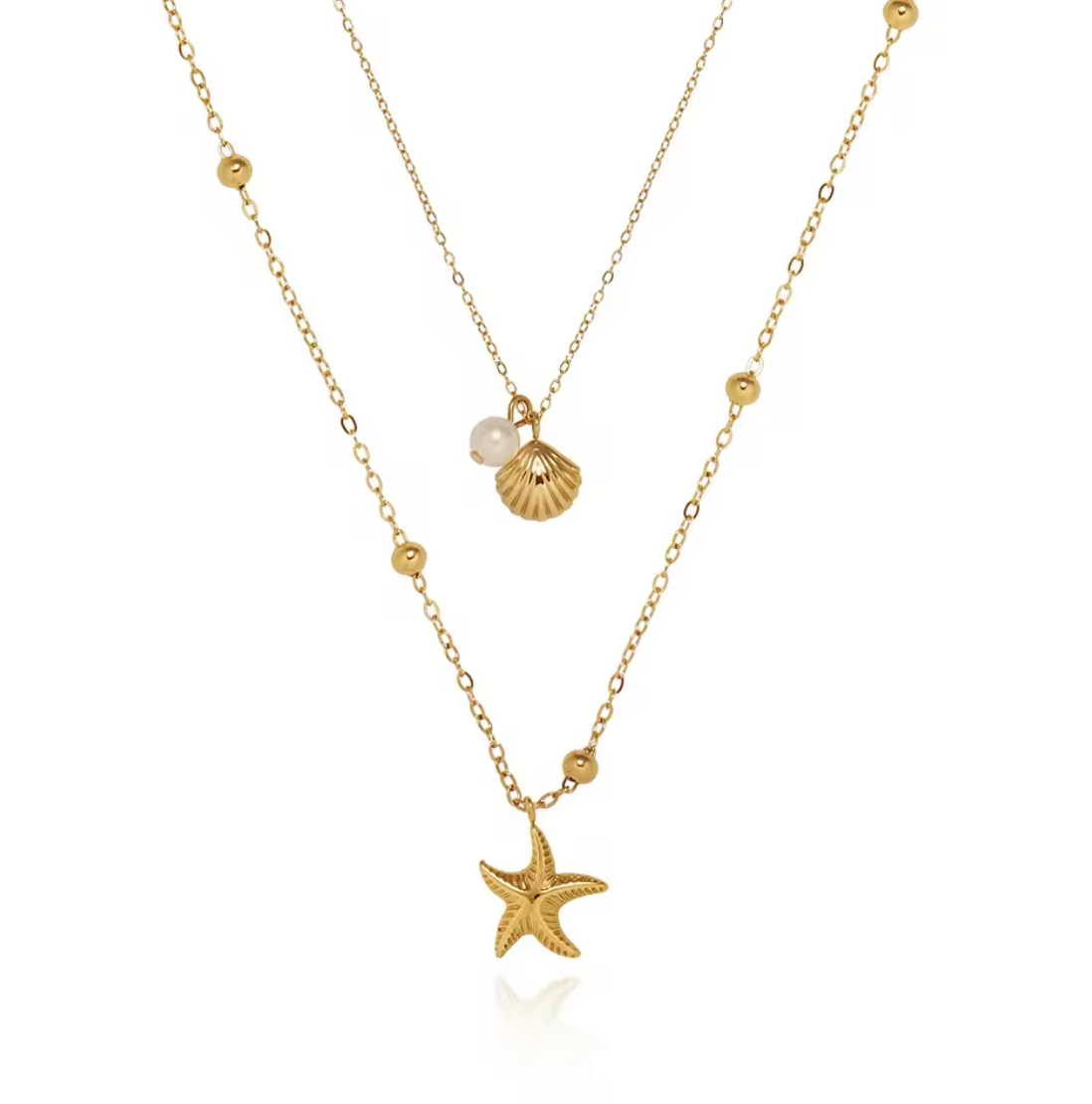 Siren Necklace, gold