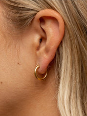 Staple small hoops