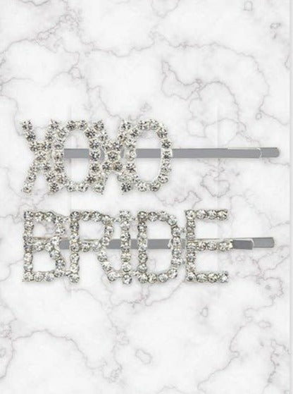 XOXO Bride Hair Pins