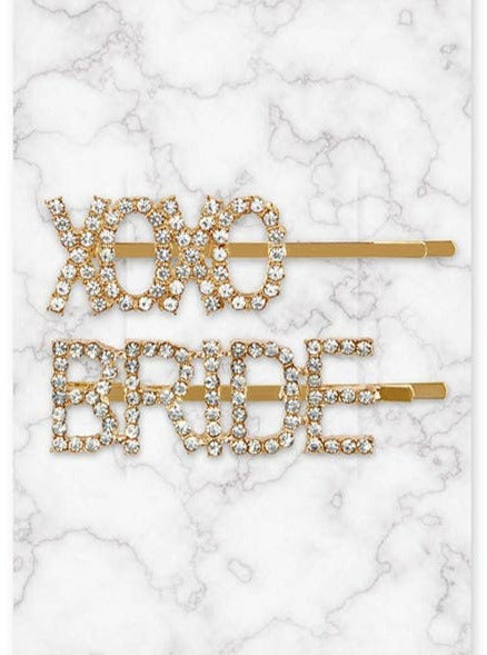 XOXO Bride Hair Pins