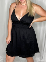 Harley elastic waist dress, black