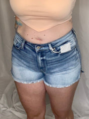 Kancan Hazel High Rise Denim Shorts