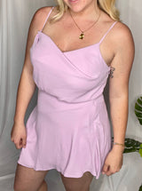 Eyes On You drape dress, lavender