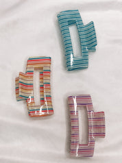 Striped Claw Clips