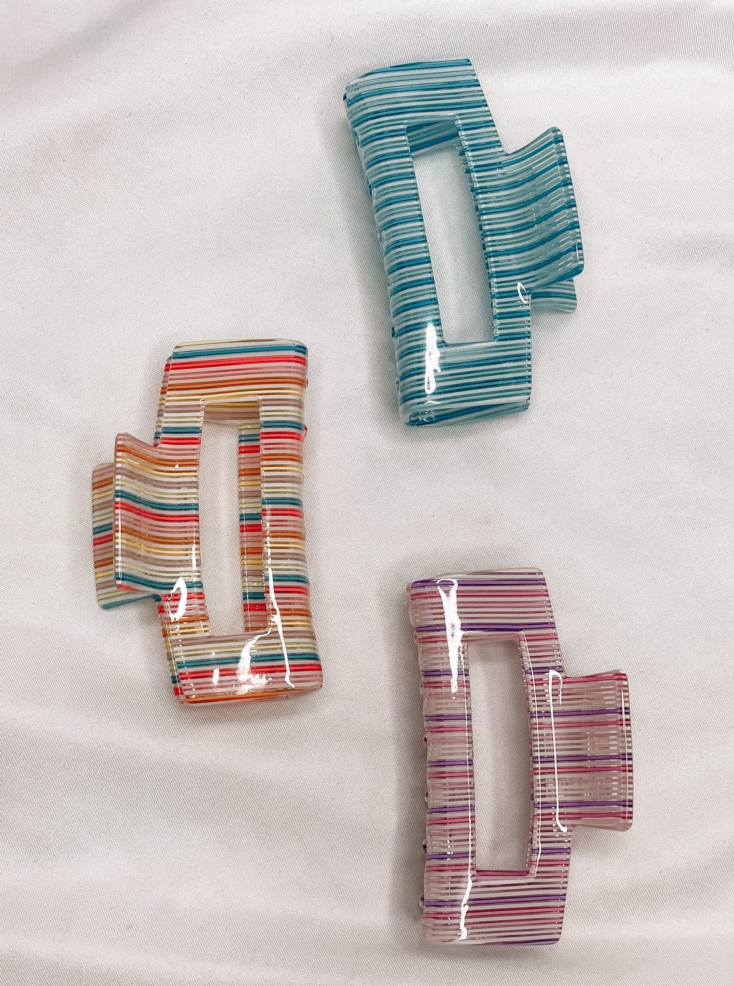 Striped Claw Clips
