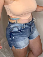 Kancan Hazel High Rise Denim Shorts
